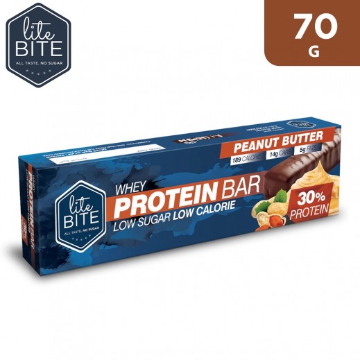 Lite Bite 30% Whey Protein Peanut Butter Bar 70 g