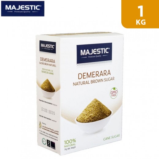 Majestic Demerara Natural Brown Cane Sugar 1 kg - delivered by Taw9eel Fast