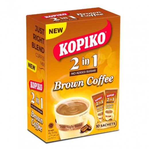 Kopiko Brown Coffee 2in1 No Sugar 10 x 13.5g
