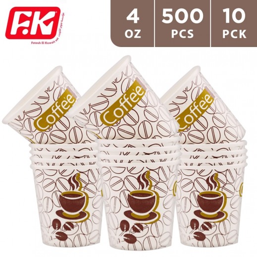 Paper Cup Coffee 4 oz 10 x 50 Pieces