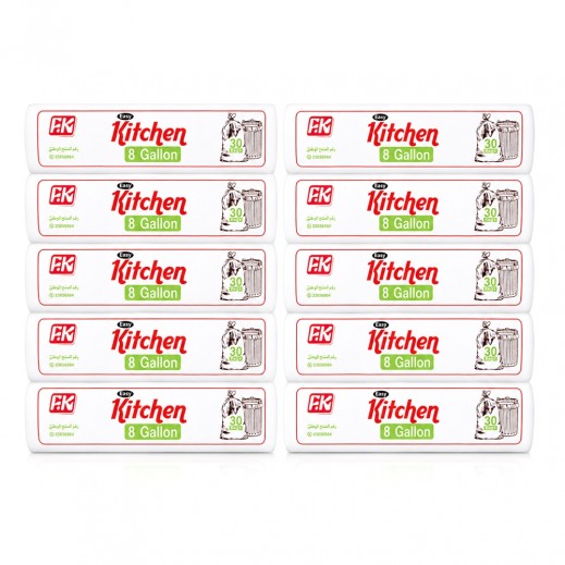Fotoh Al Kuwait Thick Garbage Bags 8 Gallons 10 x 30 Pieces