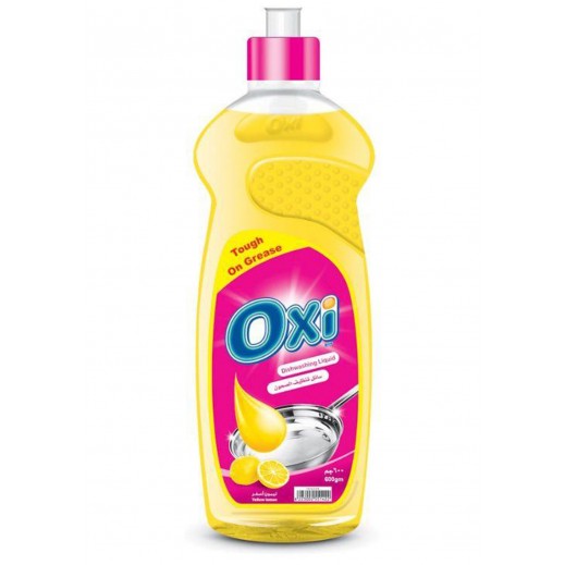 Oxi Brite Dishwashing Liquid Yellow Lemon 600 ml - delivered by Taw9eel Fast