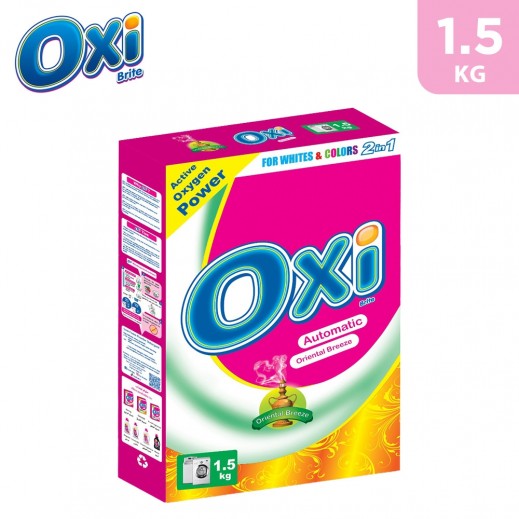 Oxi Brite Automatic Powder Detergent With Oriental Breeze 1.5 Kg - delivered by Taw9eel Fast