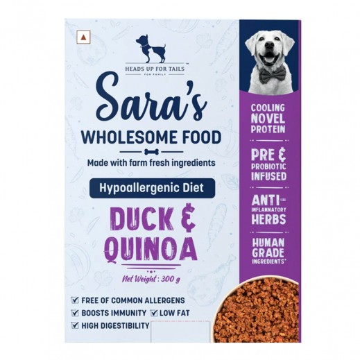HUFT Sara's Wholesome Hypoallergenic Diet Duck & Quinoa Dog Wet Food 300 g