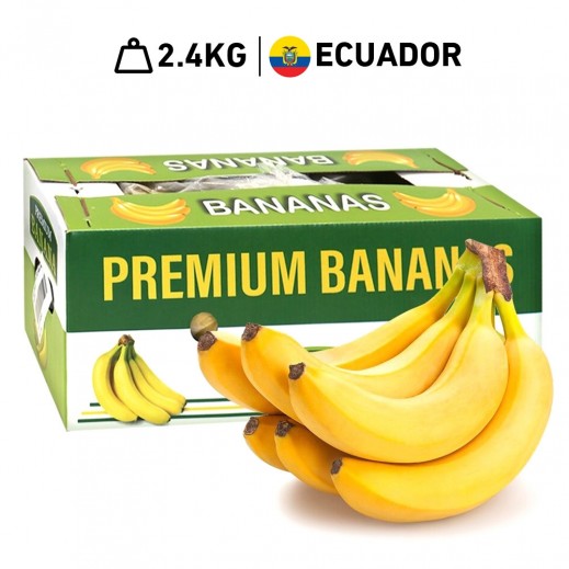 Fresh Ecuadorean Banana Box (2.4 kg Approx.) - delivered by Taw9eel Fast