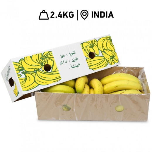 Fresh Indian Banana Box (2.4 kg Approx.)