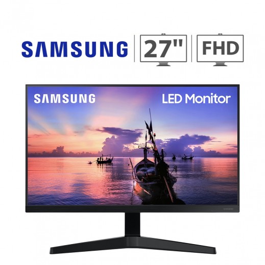 Samsung 27” FHD 75Hz Flat Borderless Monitor - Black 