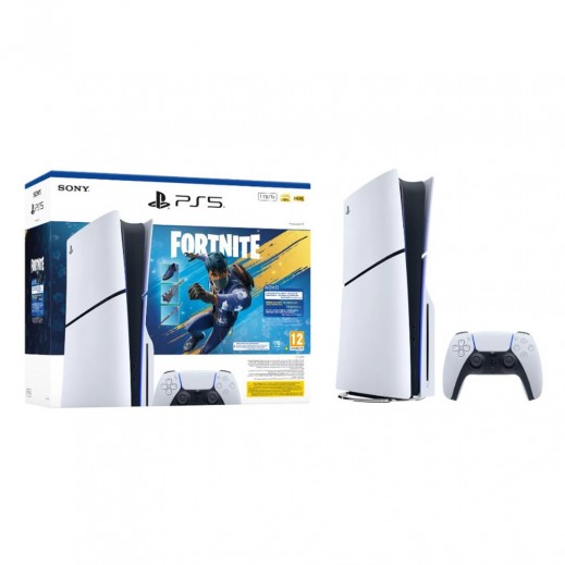 PS5 Slim Console Disk Fortnite Flowering Chaos Voucher Bundle