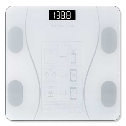 Smart Body Scale White  - delivered by Taw9eel Fast