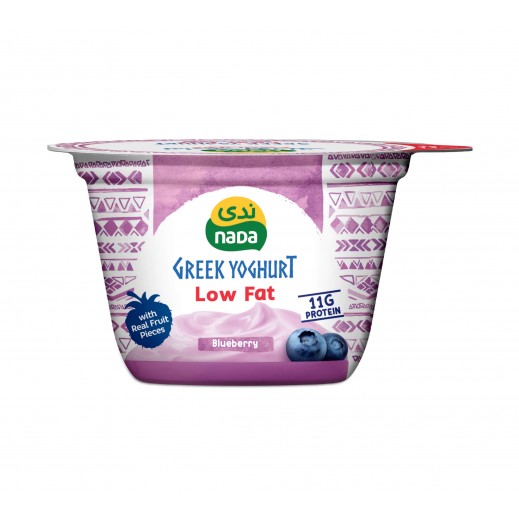 Nada Low Fat Blueberry Greek Yoghurt - 160 g - delivered by Taw9eel Fast