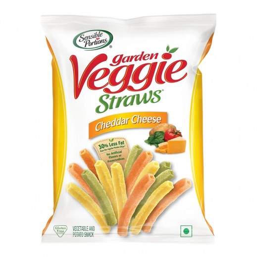 Sensible Portions Garden Gluten Free Veggie Straws Cheddar Cheese 28 g