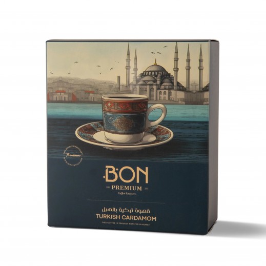 Bon Premium Turkish Coffee with Cardamom (200 g) - delivered by Taw9eel Fast