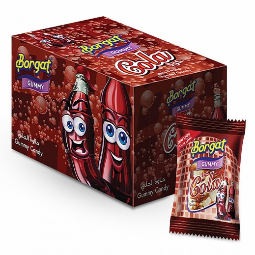 Borgat Cola Flavour Gummy Candy 24 x 10g - delivered by Taw9eel Fast