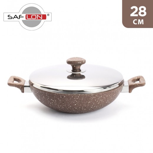 Saflon Work Pan With Lid 28 cm