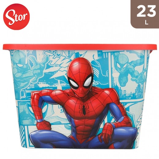 Stor Storage Click Box 23 L Spiderman Comic Book