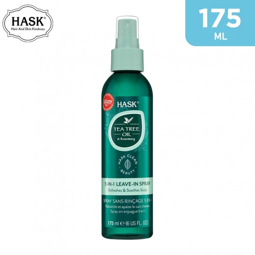 HASK Tea Tree Oil & Rosemary 5-in-1 Leave-In Spray (175 ml)