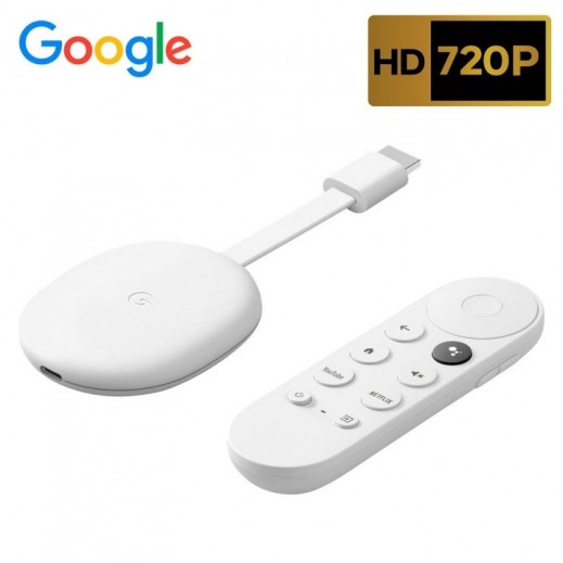 Google Chromecast with Google TV (HD) (Snow)