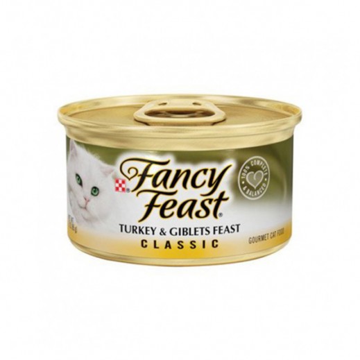 Buy Fancy Feast Turkey & Giblets Feast, Classic (Cats Food) 85g