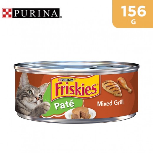 Purina Friskies Pate Mixed Grill Wet Cat Food 156 g - delivered by Taw9eel Fast