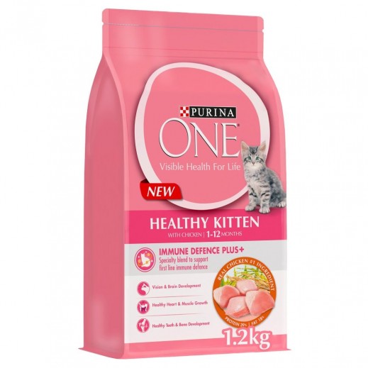 Purina One Healthy Kitten With Chicken (1-12 months) 1.2 kg