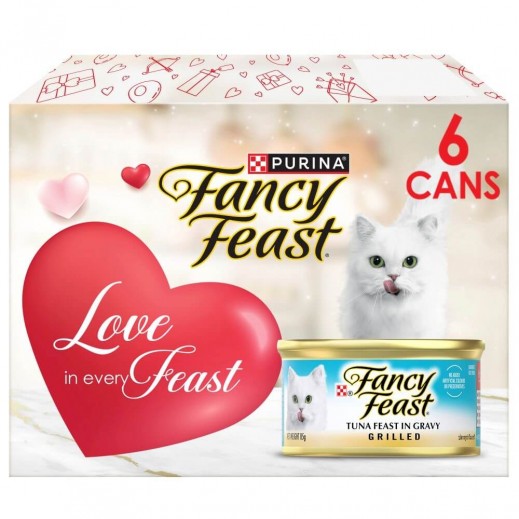 Purina Fancy Feast Grilled Tuna in Gravy Cat Food Promo Pack 85 g (5 + 1 Free)
