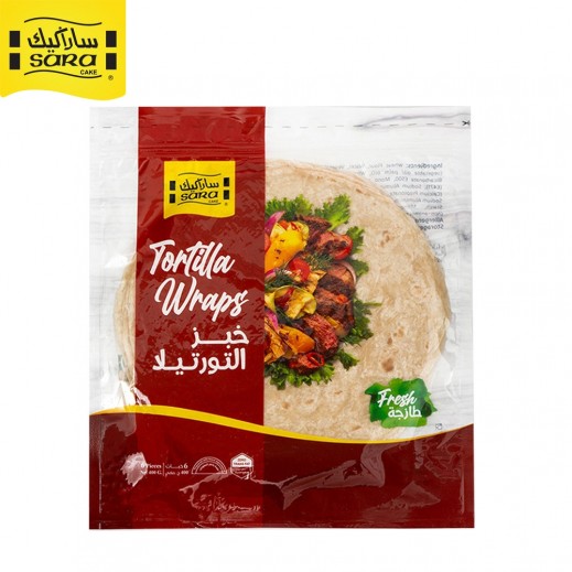 Sara Fresh Flour Tortilla 6 Wraps 400 g - delivered by Taw9eel Fast