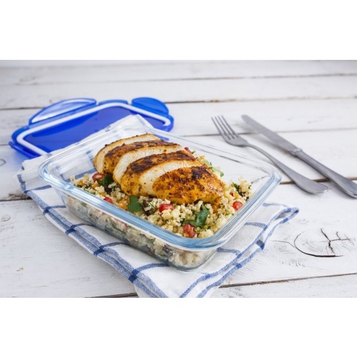 Pyrex Rectangular Dish With Lid 3.3 L (30x23x9 cm)