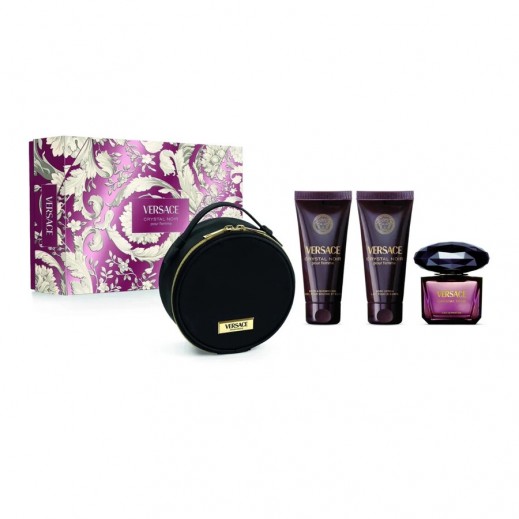 Versace Crystal Noir EDP For Women 90ml 4 Pices