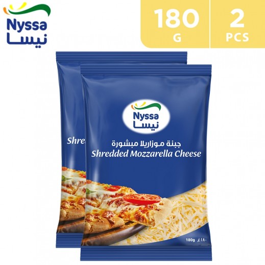 Nyssa Shredded Mozzarella Cheese 2 x 180 g