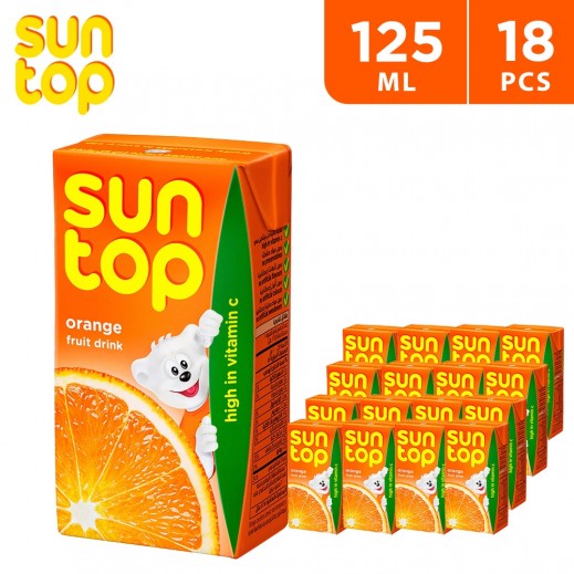 Suntop Orange Juice 18 × 125 ml - delivered by Taw9eel Fast