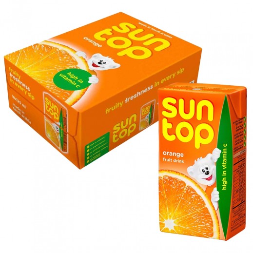 Suntop Orange Juice 18 × 125 ml - delivered by Taw9eel Fast