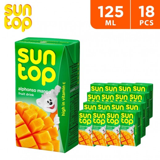 Suntop Mango Fruit Juice 18 x 125 ml - delivered by Taw9eel Fast