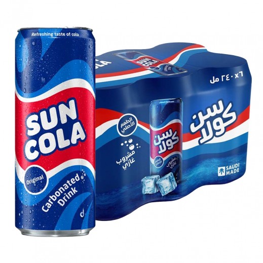 Suncola Carbonated Cola Drink 6 × 240ml