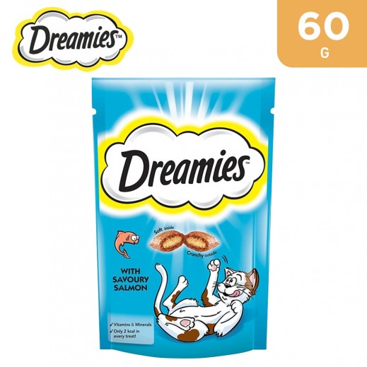 Dreamies Salmon Cat Treats 60 g - delivered by Taw9eel Fast