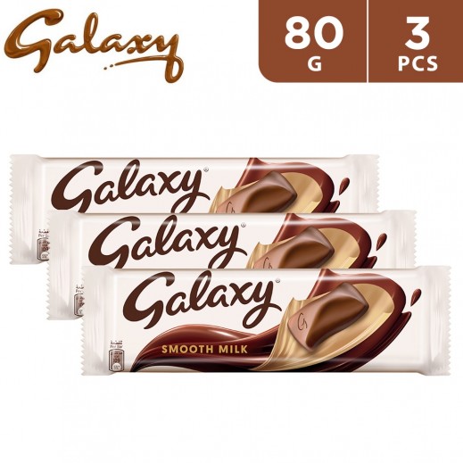 Galaxy Smooth Milk Chocolate 3 x 80 g