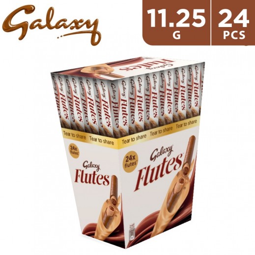 Galaxy Flutes Chocolate 11.25 g (24 Sticks)