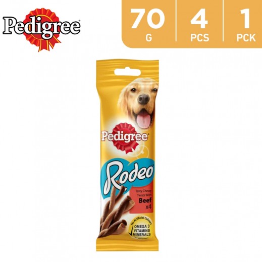 Pedigree Rodeo Beef 4Pc 70 g