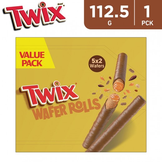Twix Chocolate Coated Caramel Roll Wafer 112.5 g - delivered by Taw9eel Fast