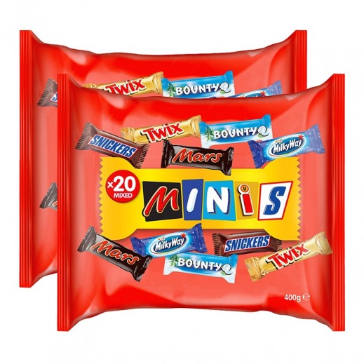 Best Minis Chocolate Twin Pack 2 x 400 g - delivered by Taw9eel Fast