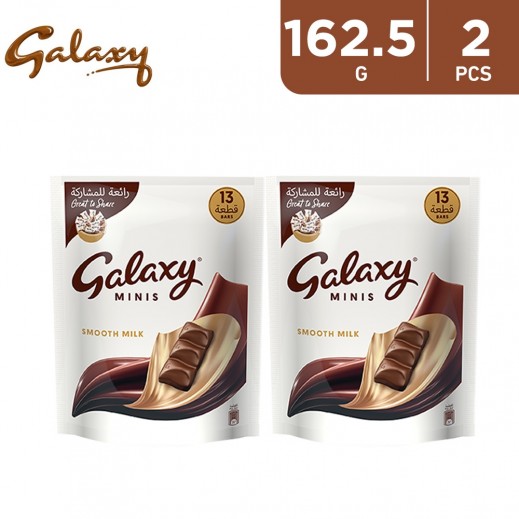 Galaxy Chocolate Mini Pouch 2 X 162.5 g - delivered by Taw9eel Fast