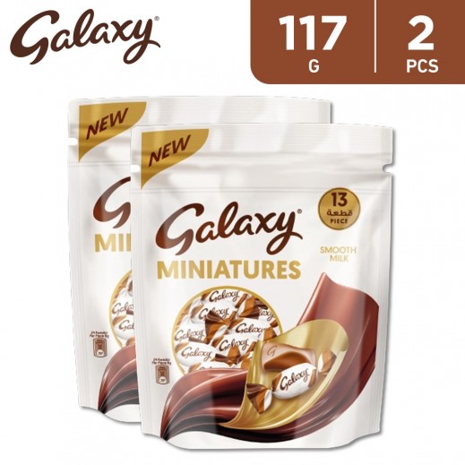 Galaxy Miniatures Smooth Milk Chocolate 2 x 117 g