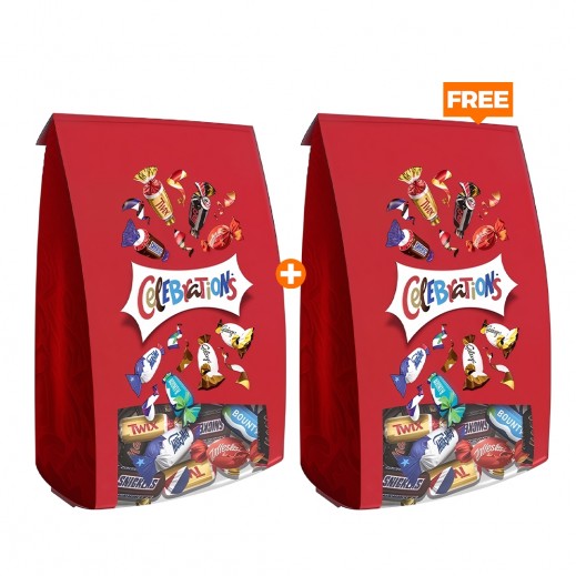 Celebrations Sharing Chocolate Bag 196 g 1 + 1 Free - delivered by Taw9eel Fast