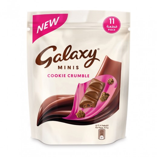 Galaxy Cookie Crumble MiniChocolate 137.5 g - delivered by Taw9eel Fast