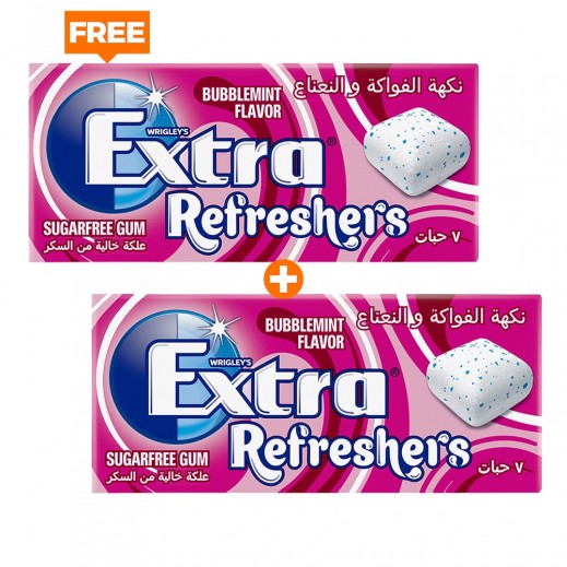 Extra Bubblemint Flavour Refresher Gums 15.6g - 1 + 1 Free