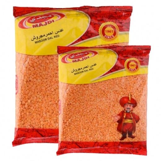 Majdi Masoor Dal Red 800 g + 350 g Free - delivered by Taw9eel Fast