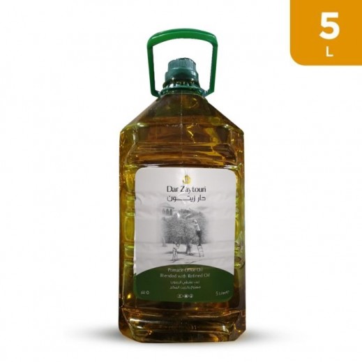 Dar Zaytoun Extra Virgin Olive Oil Blended With Sunflower Oil 5L
