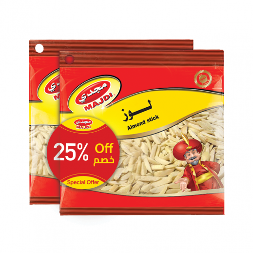 Majdi Almond Sticks 2 X 95 g (25% Off) - delivered by Taw9eel Fast
