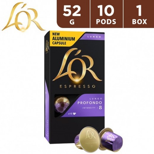 L'OR Espresso Lungo Profondo Coffee Capsule 10's 52 g - delivered by Taw9eel Fast