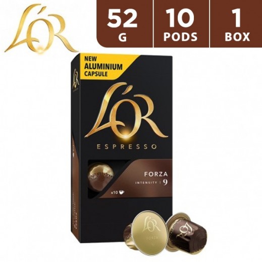 L'OR Espresso Forza Coffee Capsule 10's 52 g - delivered by Taw9eel Fast