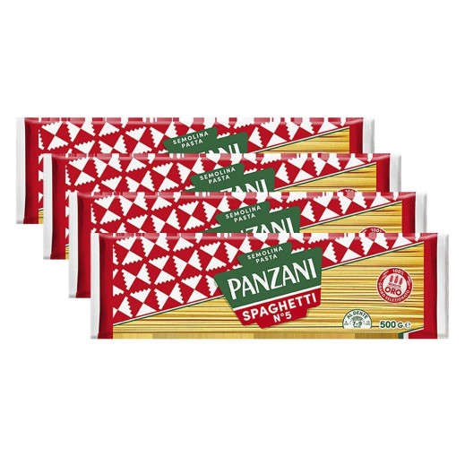 Panzani Semolina Pasta No. 5 Spaghetti 4 x 500g